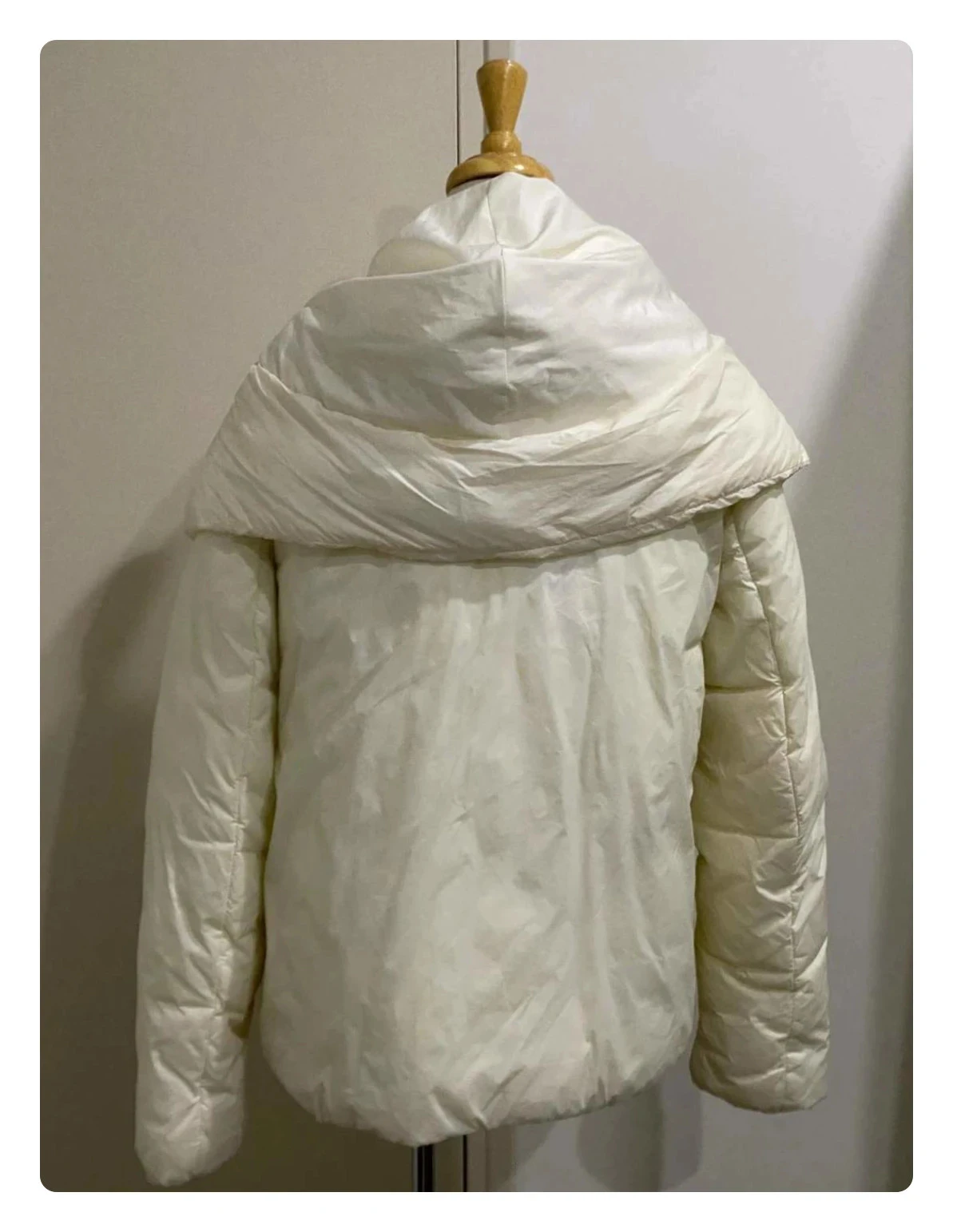 Chaqueta abombada Caroll - Blanco roto / Marfil Talla M – photo 4